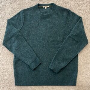 Alex Mill Merino Wool Crewneck Sweater Mens Small Green‎ Textured Knit